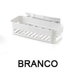 Suporte Para Shampoo de Parede De Plastico retângulo: 25,2 x 10 x 6,3 cm