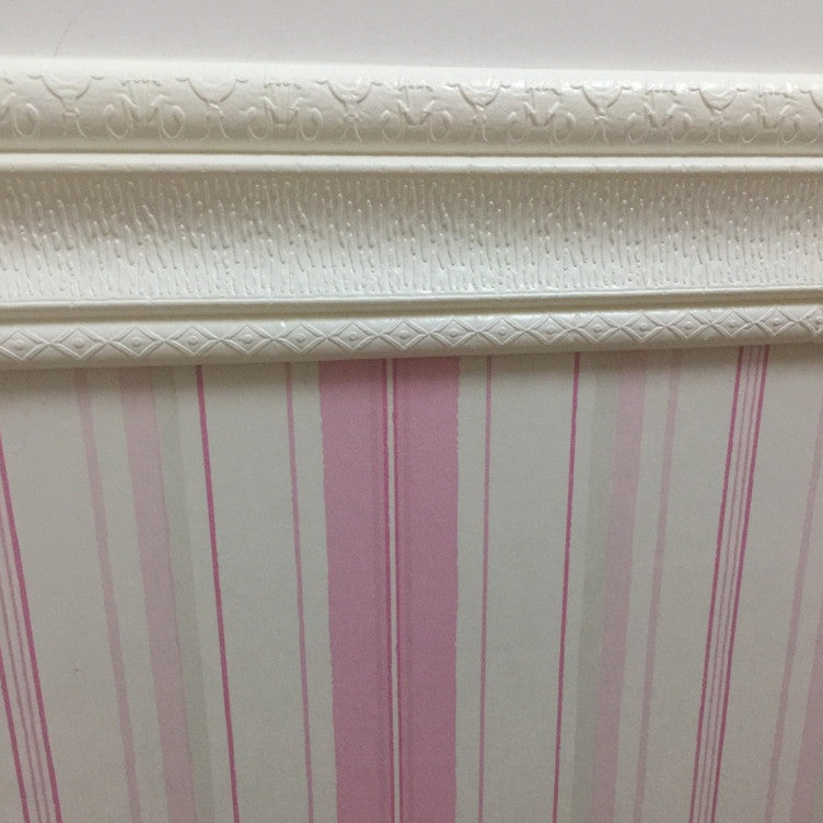 Rodapé 3D de 8cm x 2,30M Autocolante Piso Em PVC Adesivo Impermeável