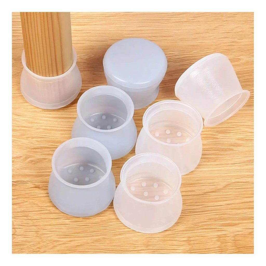 KIT 8 PEÇAS Protetor Silicone Pés Mesa Cadeira Proteger o piso