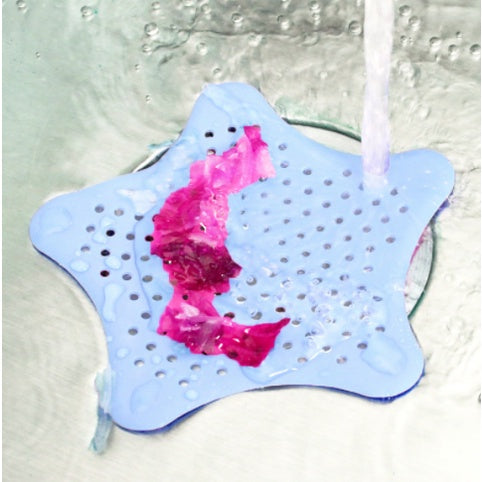 KIT 2 UNIDADES Tampa Silicone Ralo Pia Cozinha Banheiro Estrela