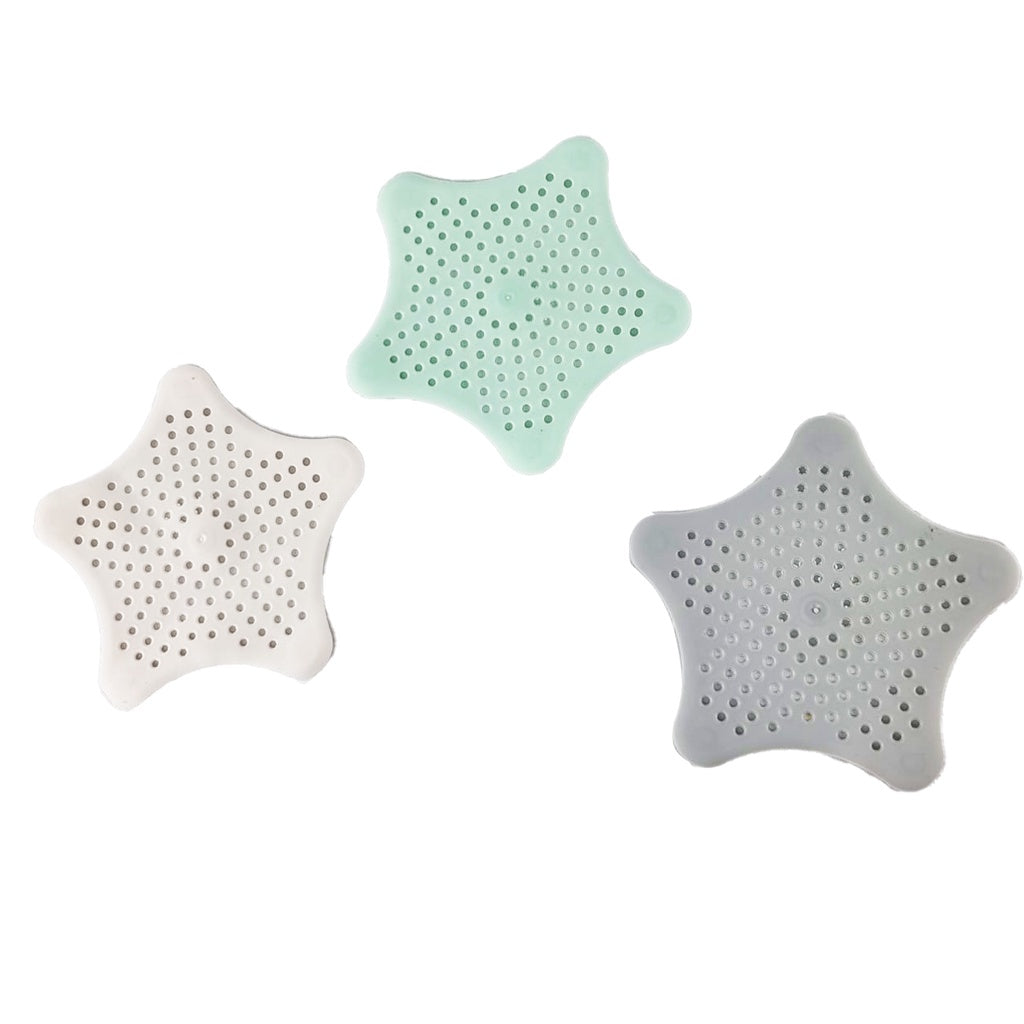 KIT 2 UNIDADES Tampa Silicone Ralo Pia Cozinha Banheiro Estrela