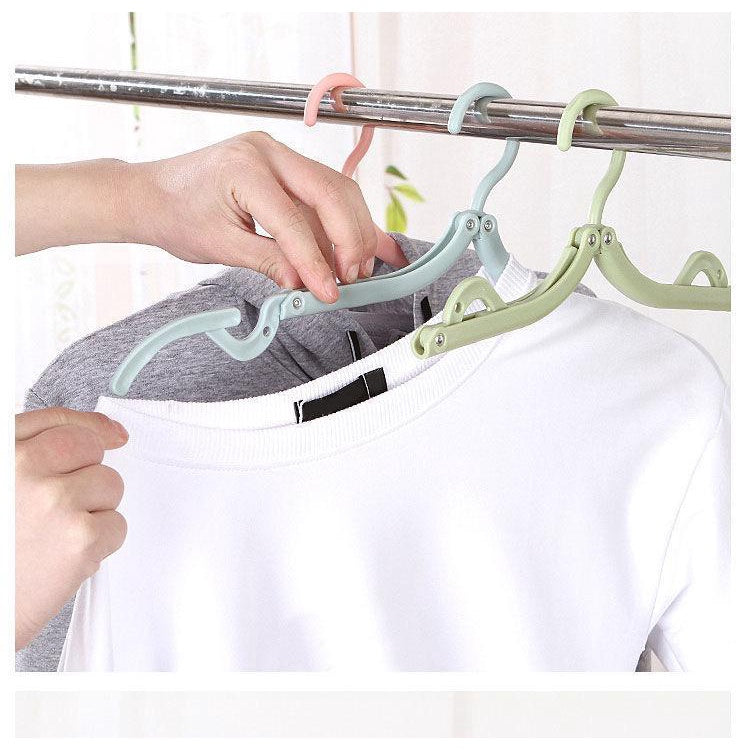 KIT 5 UNIDADES Cabide De Roupas Portátil Dobrável Estilo Nórdico Antiderrapante De Plástico