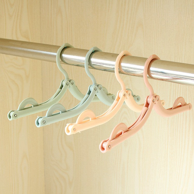 KIT 5 UNIDADES Cabide De Roupas Portátil Dobrável Estilo Nórdico Antiderrapante De Plástico