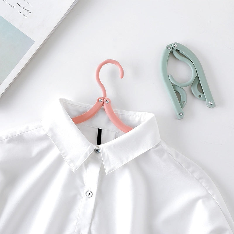 KIT 5 UNIDADES Cabide De Roupas Portátil Dobrável Estilo Nórdico Antiderrapante De Plástico