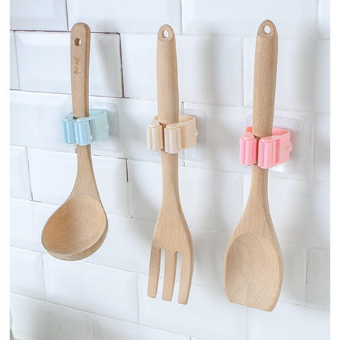KIT 6und Suportes de parede para Vassouras e Rodo de Cozinha Banheiro - Cor Aleatória