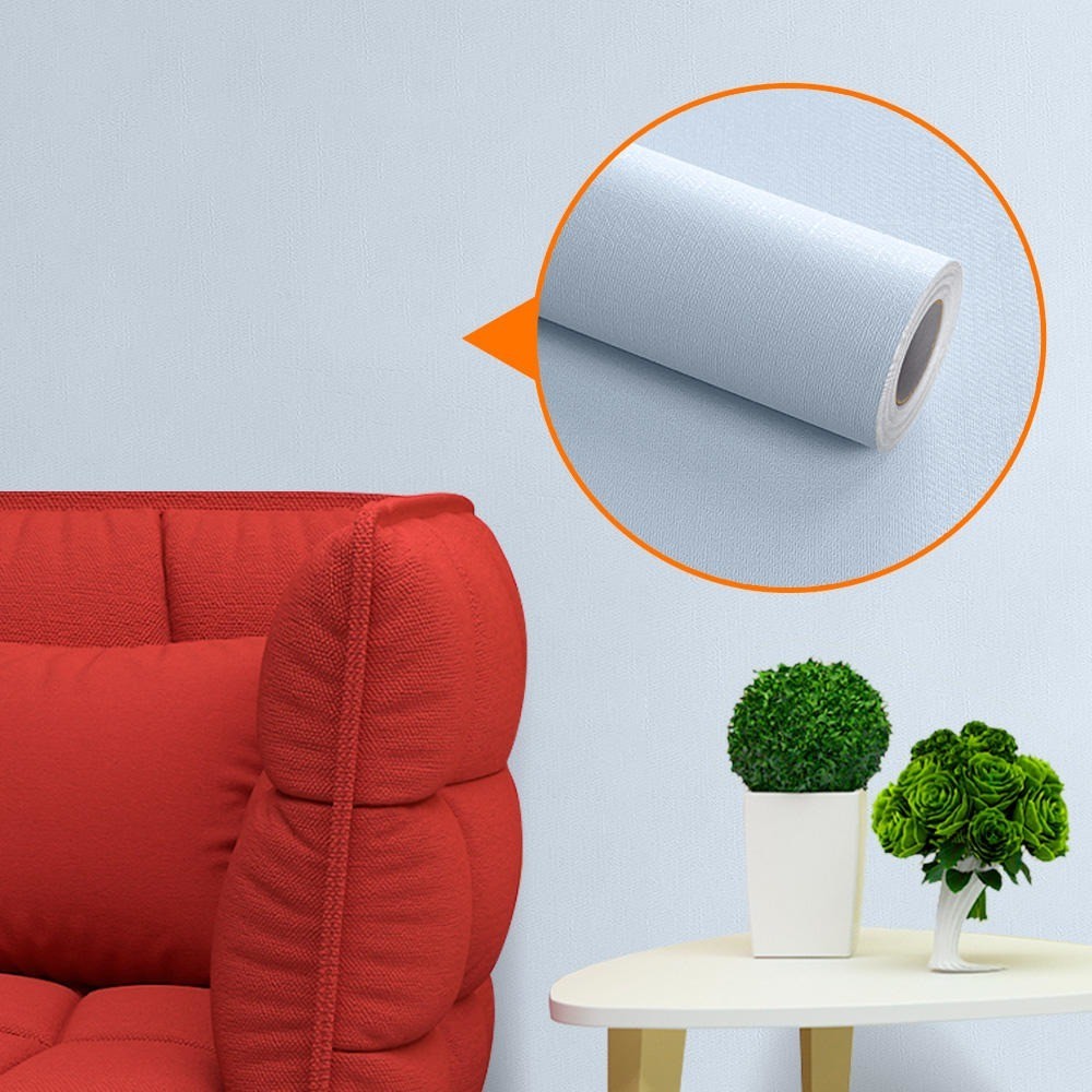 10 Rolos Papel de Parede Adesivo Textura Suave Linho 3M - 60cmx3m