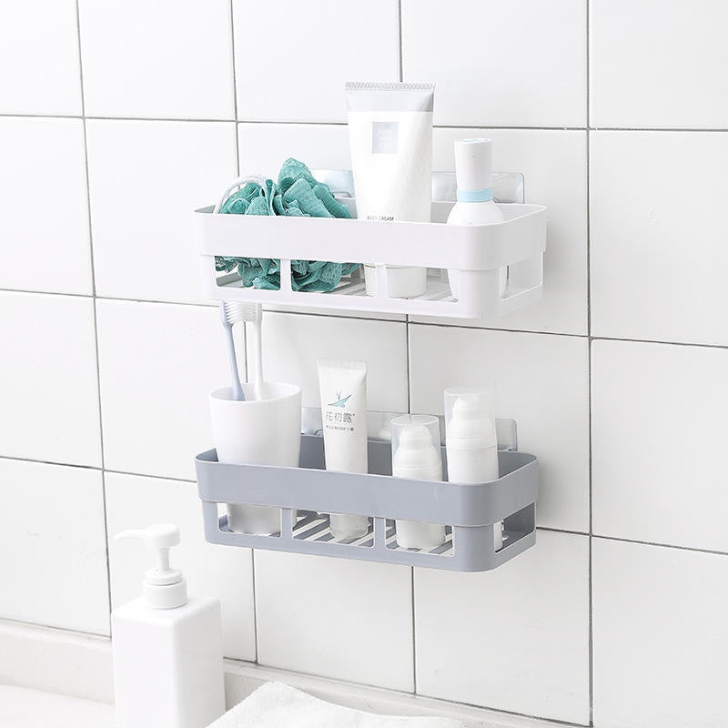 Suporte Para Shampoo de Parede De Plastico retângulo: 25,2 x 10 x 6,3 cm