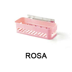 Suporte Para Shampoo de Parede De Plastico retângulo: 25,2 x 10 x 6,3 cm