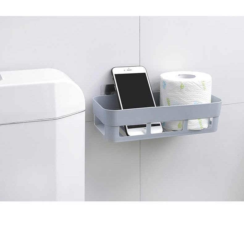 Suporte Para Shampoo de Parede De Plastico retângulo: 25,2 x 10 x 6,3 cm