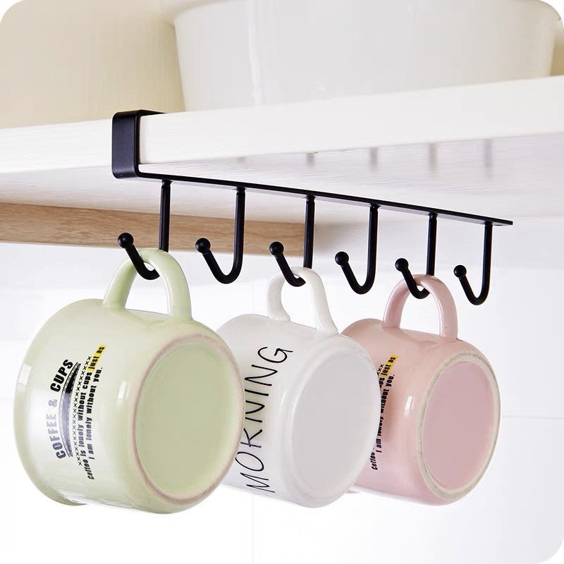 KIT 3  Porta Xícara Suporte Organizador Armário Cozinha Suporte De Metal
