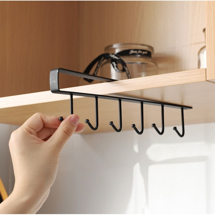 KIT 3  Porta Xícara Suporte Organizador Armário Cozinha Suporte De Metal