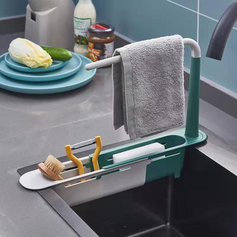 Suporte Para Pia Organizador Pano Cozinha AJUSTÁVEL