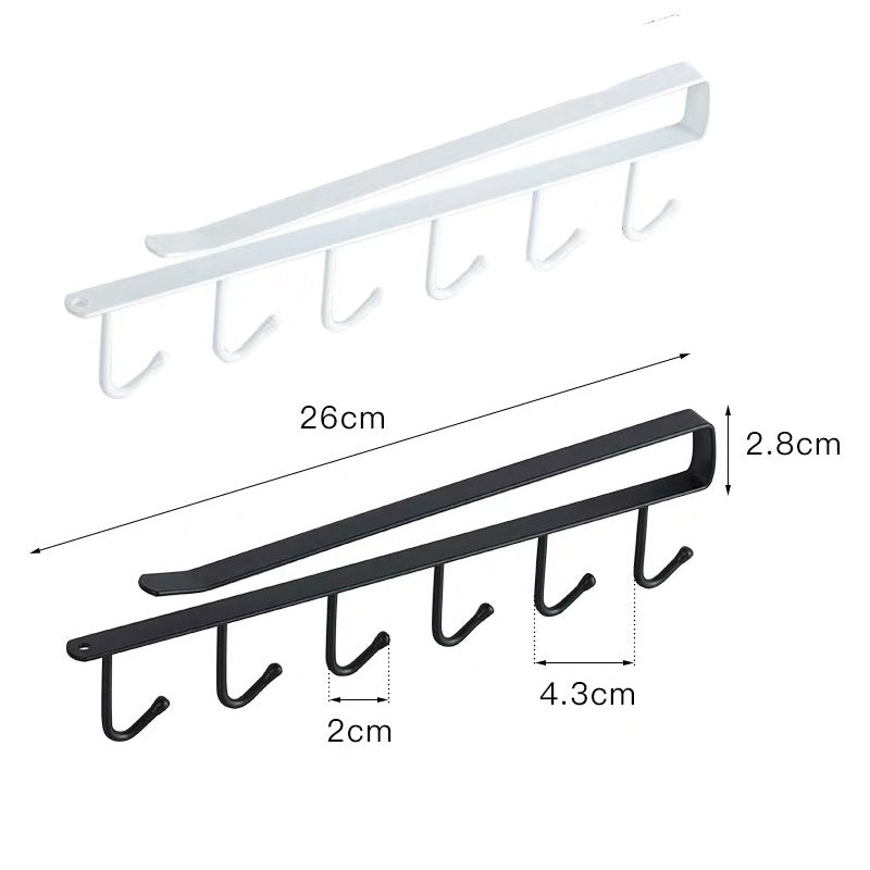 KIT 3  Porta Xícara Suporte Organizador Armário Cozinha Suporte De Metal
