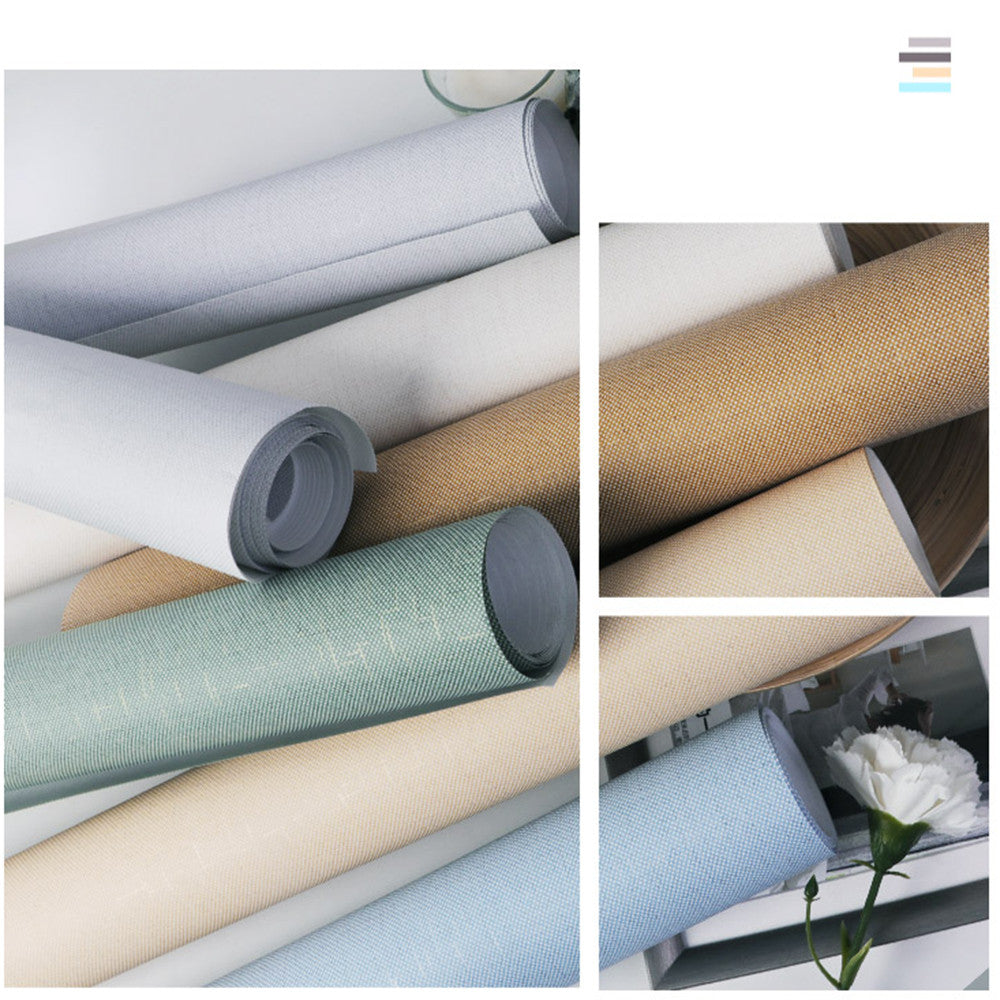 10 Rolos Papel de Parede Adesivo Textura Suave Linho 3M - 60cmx3m