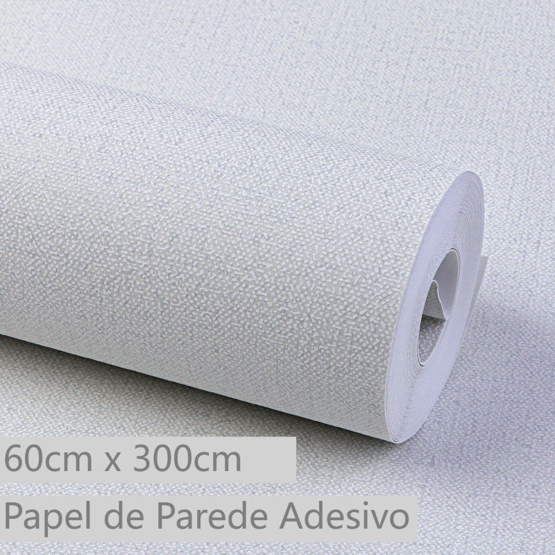 10 Rolos Papel de Parede Adesivo Textura Suave Linho 3M - 60cmx3m